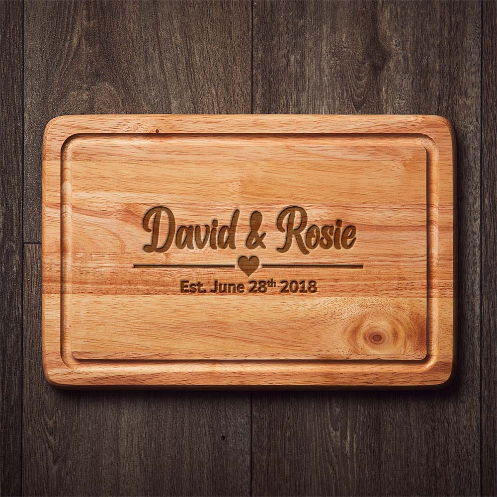 Personalised Couples Chopping Board Anniversary Gift